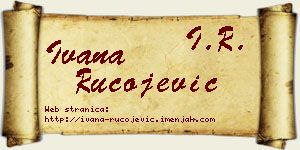 Ivana Rucojević vizit kartica